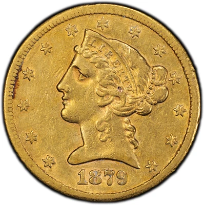 1879-CC $5 Gold PCGS XF-40 US Liberty Head Half Eagle - Image 1 of 4