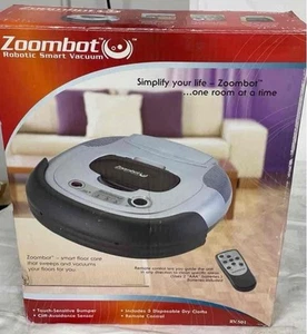 Zoombot Roboter Smart Staubsauger mit Fernbedienung RV-501 grau berührungsempfindlich - Bild 1 von 4