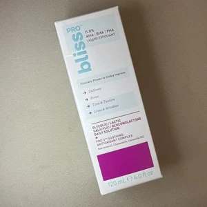 Bliss Pro Liquid Exfoliant 11.8% AHA BHA PHA Glycolic Lactic Peel 4oz New - Imagen 1 de 2
