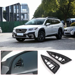 ABS Carbon Car Instrument Side Air Vent Frame Cover For Subaru Outback 2021-2023 - Picture 1 of 12
