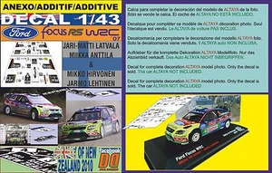 ANEXO DECAL 1/43 FORD FOCUS LATVALA & HIRVONEN R.NEW ZEALAND 2010 1st & 4th (01) - Bild 1 von 1