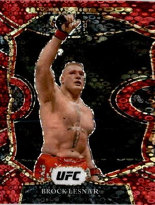 2021 Panini Select UFC #18 Brock Lesnar Red Disco Prizms #/199 - Picture 1 of 2