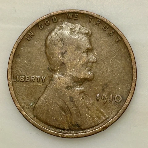 1910 Lincoln Penny. Please Read Description. Your Actual Coin In Photo Cover