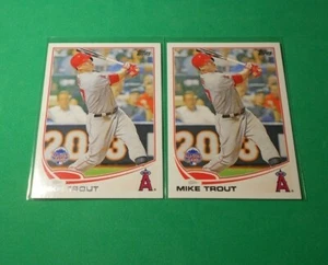 (Lote de 2) Actualización de béisbol Topps 2013 US300 Mike Trout Angels  - Imagen 1 de 2