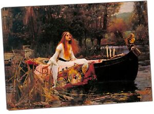The Lady of Shalott By John Waterhouse Picture print On framed Canvas Wall Art