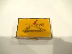 Horse theme pillbox, Fox hunter, 3" wide - Picture 1 of 11