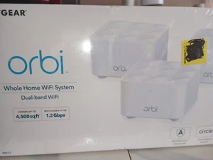 Netgear Orbi Ac1200 Router W/ Satellites Whole Home Wi-Fi Google & Alexa Support - Picture 1 of 2