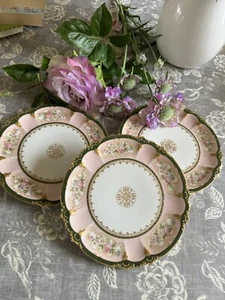 Platos de postre vintage francés Haviland Limoges GDA Gerard Duffausseiz Abbot X3 - Imagen 1 de 7