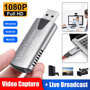 4K 1080P for Windows/Android/MacOS HDMI to USB Audio Video Capture Card Recorder