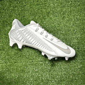 Nike Vapor Edge 360 VC White Metallic Silver Football Cleats DO6294-100 Size 8 - Picture 1 of 8