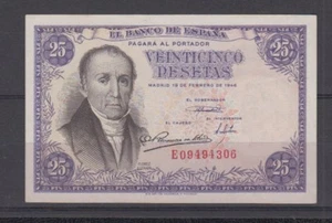 EDIFIL 450a 25 PTAS 19 FEBRERO DE 1946. SERIE E - Picture 1 of 1