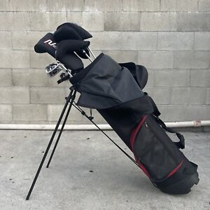 Nextt Stand Golf Bag Red/Black Used 9 Golf Clubs