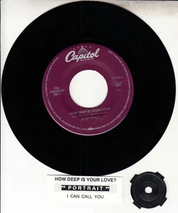 PORTRAIT How Deep Is Your Love? BEE GEES 7" 45 record + juke box strip RARE! - Picture 1 of 1