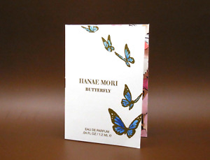 Hanae Mori Butterfly Eau de Parfum Spray .04 Oz / 1.2mL ℮ SAMPLE ON PROMO CARD