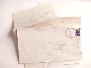 1949 Lettera Nielson, Earl Richtsmeier Hunter North Dakota a Felton Minnesota - Foto 1 di 3