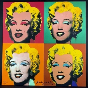 Andy Warhol "Marilyn Monroe" 1986 CMOA Limited Edition 24x24" Off Set Lithographie - Bild 1 von 4