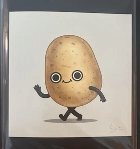 Patata della Felicità - Poster Stampa Mike Mitchell Food Dudes Umore attuale - Foto 1 di 1