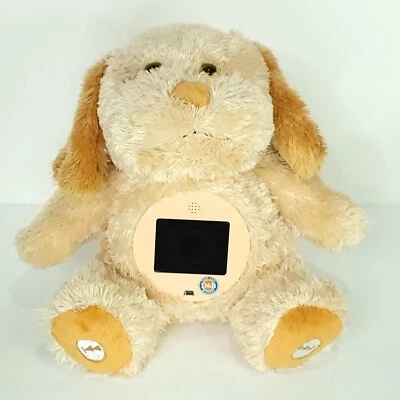 Photokinz Brown Puppy Dog Huggable Digital Photo Frame Plush Toy Works - Image 1 of 4