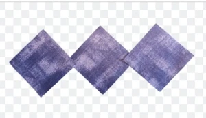 New! Charm pack of 50 Fabric Quilting Squares - Blue Crosshatch Blenders - 2.5" - Picture 1 of 2