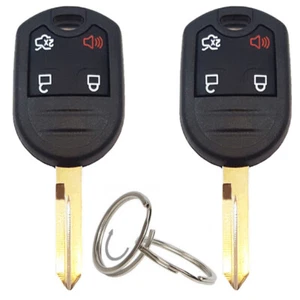 2PCS Remote Entry Key Fobs Shell Fit for Ford Edge Expedition 4Button 2006-15 - Picture 1 of 5