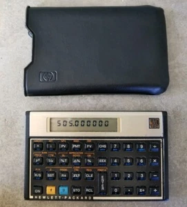 HP-12C Programmable Financial Calculator with Case Hewlett-Packard - Picture 1 of 4