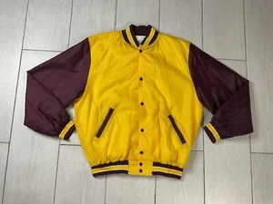 Vintage Neff Baseball Varsity Jacket Snap up Men's Size X-Large Made IN USA - Picture 1 of 14