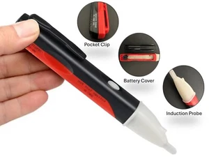 Probador de voltaje sin contacto bolígrafo 10-1000V CA LED & alarma de sonido para electricistas - Imagen 1 de 12