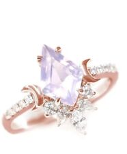 Bisoulovely Veronica Royal 14kt Rose Gold Ring With Moissanite SIZE 7.5