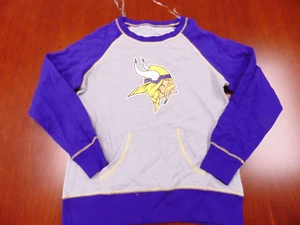 WOMEN'S MAJESTIC NFL RETRO MINNESOTA VIKINGS SWEATSHIRT SIZE M - Picture 1 of 4