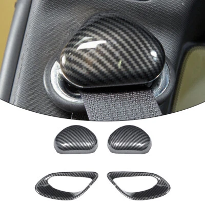Carbon Fiber Seat Belt Buckle Cover Interior Trim For Chevrolet Camaro 2010-2015 - Image 1 of 4