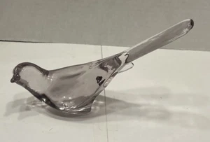 Vintage Fenton helllila Glücksvogel Langschwanz Glasfigur unbeschriftet - Bild 1 von 8