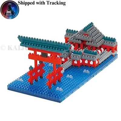 Kawada Nanoblock Itsukushima Shrine Torii NBH_222 Brinquedo de Construção Japão - Imagem 1 de 4