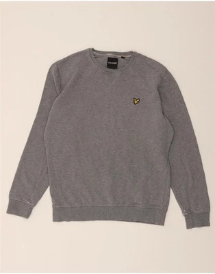 LYLE & SCOTT Hombres Sudadera Jersey Grande Gris Algodón BB16 Foto 1 de 4