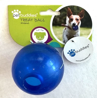 Dog Treat Ball Blue by Pet Buddies - Image 1 of 4