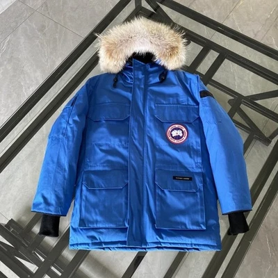 Nueva chaqueta de plumón Canada Goose 08 para hombre azul Parker de moda Foto 1 de 4