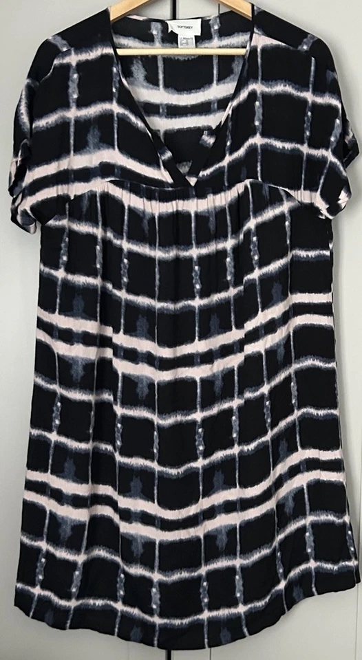 SOFT GREY La Redoute Women's Tie Dye effect Shift Dress Size 14  - Image 1 of 4