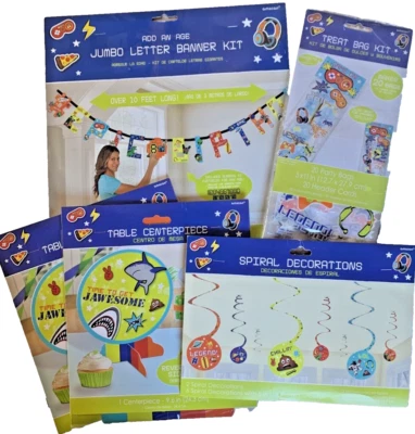 LOTE NUEVO - Videojuego Fiesta Épica Jugador Niños Cumpleaños Fiesta Decoraciones Foto 1 de 4