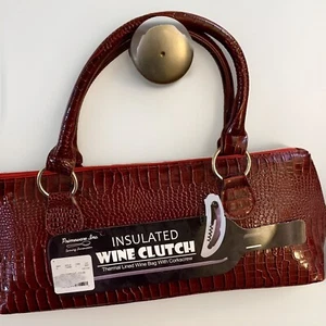 Primeware Insulated Wine Clutch Purse Includes Corkscrew NEW w tags - Picture 1 of 6