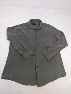 Covington Men's L Gray Corduroy Long Sleeve Button Up Collared Shirt. - Picture 1 of 14