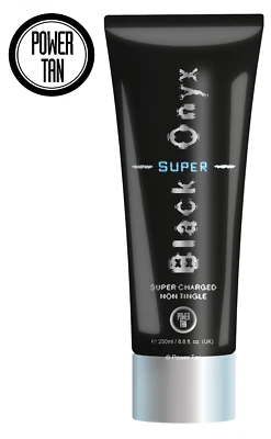 Power Tan Super Black Onyx Tanning Sunbed Lotion Cream Accelerator 250ml Tube - Image 1 of 4