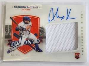 2021 Panini Chronicles ALEJANDRO KIRK America’s Pastime Rookie Patch Auto /99 - Picture 1 of 2