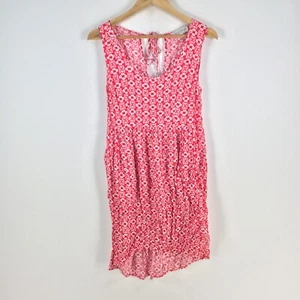 Just jeans womens dress size 10 fit flare red geometric sleeveless viscose078573 - Picture 1 of 9