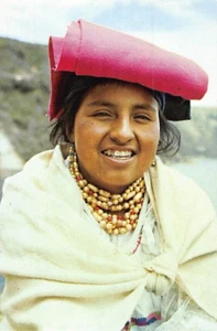 Postal ECUADOR: Mujer Cotocachi, 4x6, Sin publicar - Imagen 1 de 2