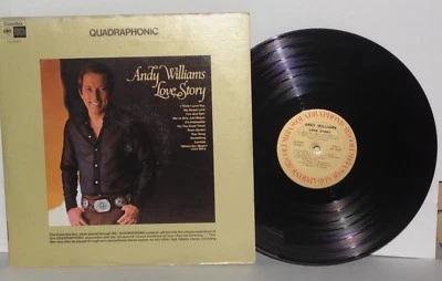 ANDY WILLIAMS Love Story Rare Quad LP VG+ 1972 Columbia Vinyl CQ30497 Pop Vocal - Image 1 of 4