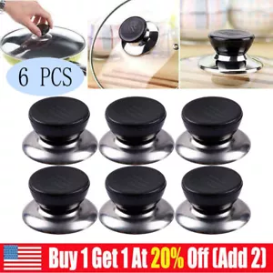 6X Pot Lid Knob Replacement Handle Handgrip Cookware & Kitchen Saucepan Hold Pan - Picture 1 of 18