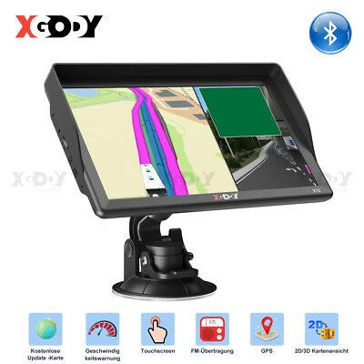 XGODY X10 9 Zoll PKW Navigation GPS Navi Navigationsgerät MP3 Player FM Speedcam - Bild 1 von 4