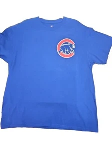 Majestic Chicago Cubs T-Shirt Adult XL Blue MLB Baseball Tee #17 Bryant Mens EUC - Picture 1 of 8