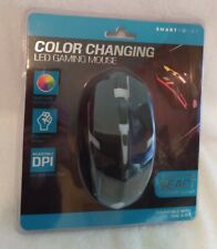 Smart Point Multi-Color Changing LED Gaming Mouse Compatible W/Mac & PC
