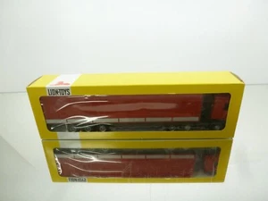 LION -JAVI TOYS- DAF 95 400 ATI TRUCK+TRAILER - RED 1:50 - GOOD IN BOX - Picture 1 of 10