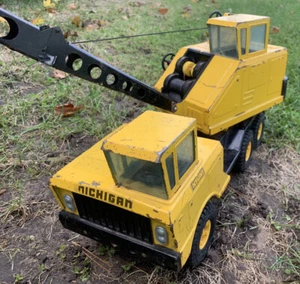 Vintage Nylint MICHIGAN Crane Truck Late 60's - early 70's Yellow Black - Picture 1 of 12